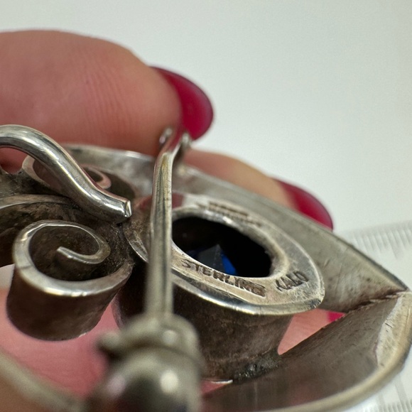 Stunning Authentic KALO Sterling silver signed pin brooch pendant necklace - Picture 8 of 16